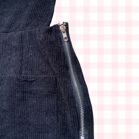 Zaful Black Corduroy Romper - Picture 4 of 5